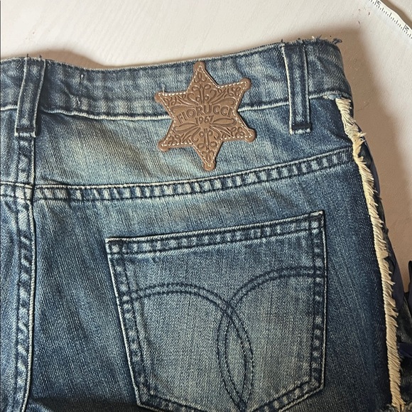 Fiorucci Distressed Blue Jean Shorts - Picture 6 of 7